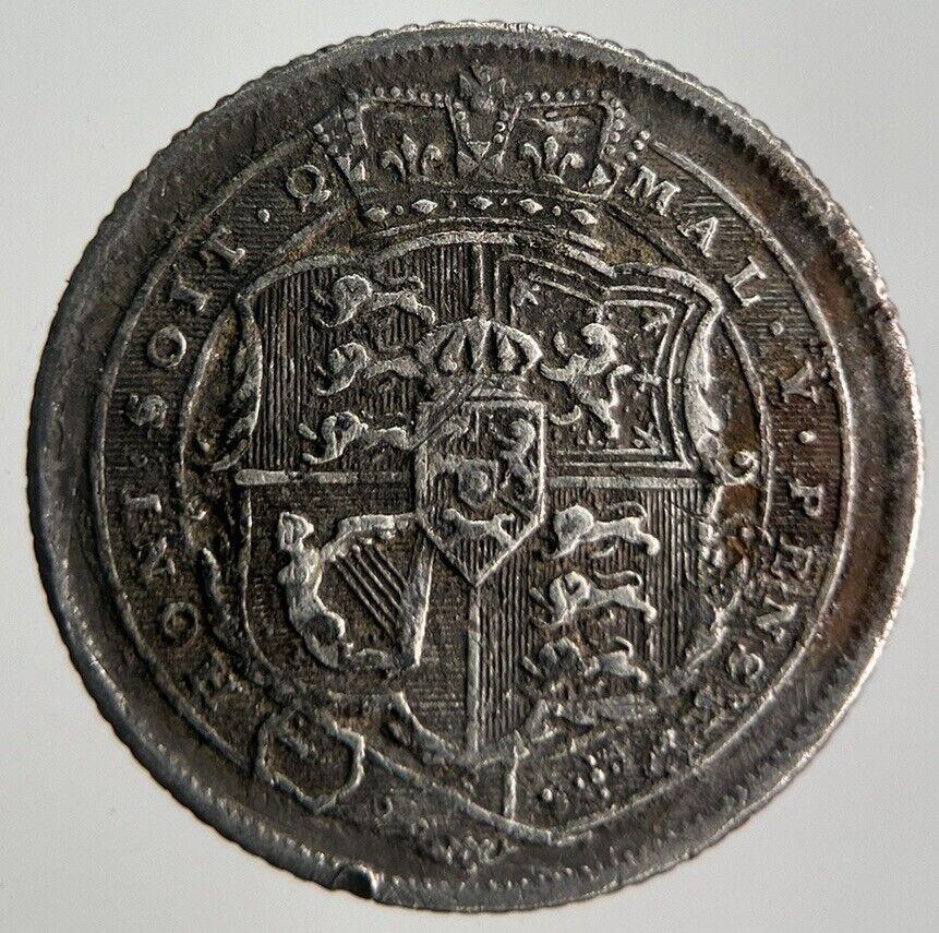 1816 George III Sixpence Silver Coin | Very High Grade | a4488