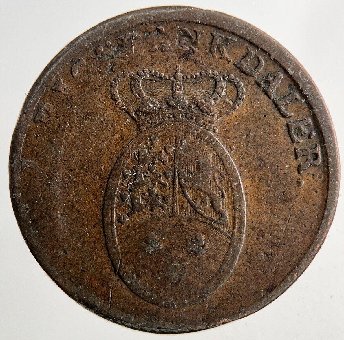 1818 Denmark 1 Skilling Coin | Fine Collectable Grade