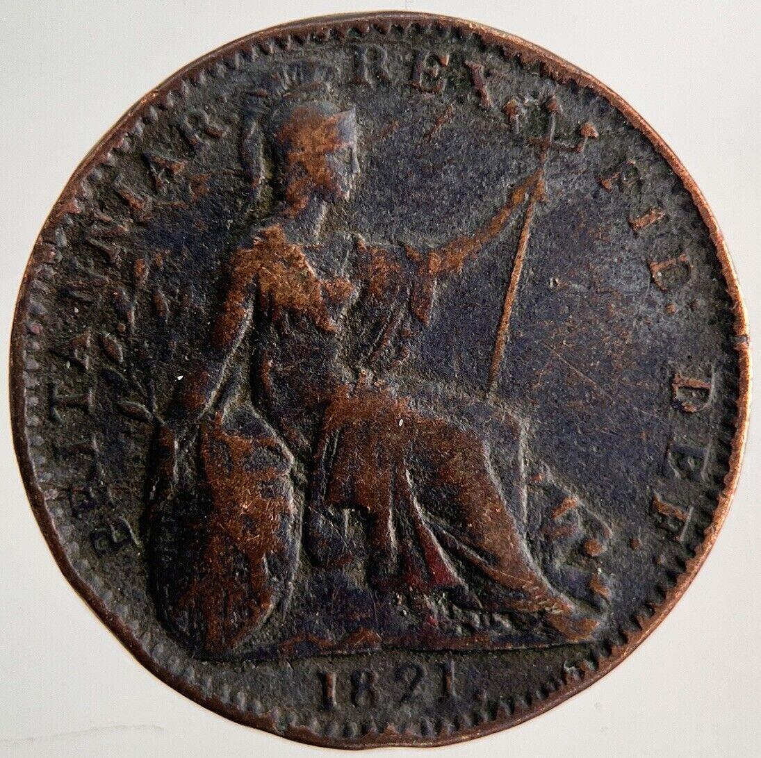 1821 George IV Farthing Coin | Collectable Grade