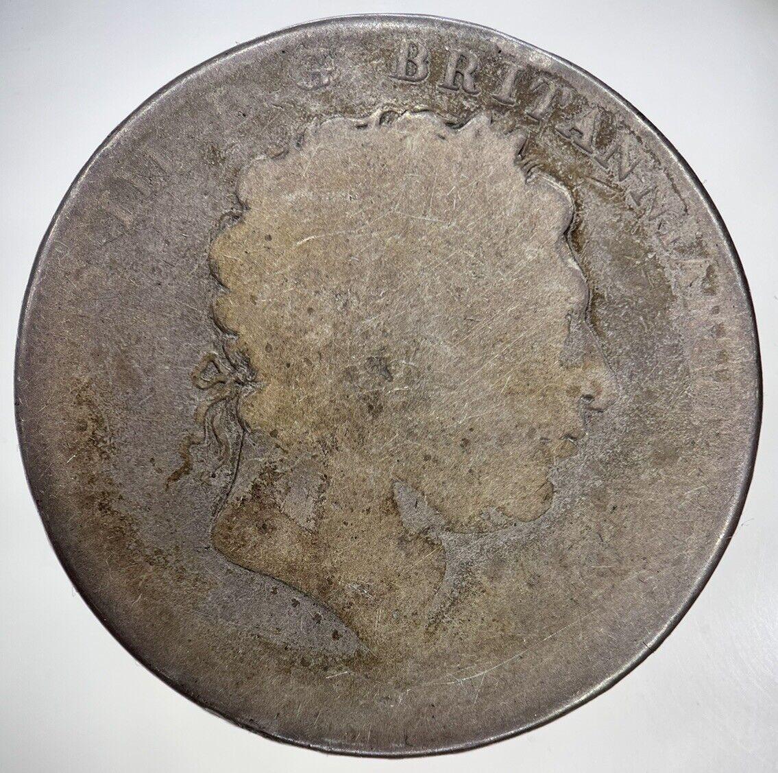 1820 George III 3rd One Crown Silver Coin | Fair Grade