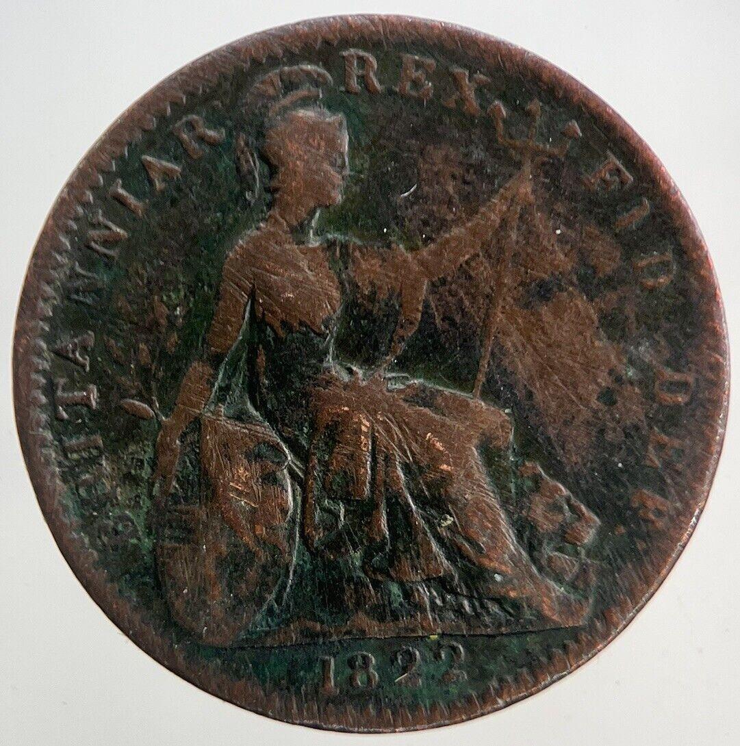 1822 George IV Farthing Coin | Collectable Grade