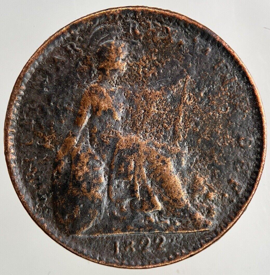 1822 George IV Farthing Coin | Collectable Grade