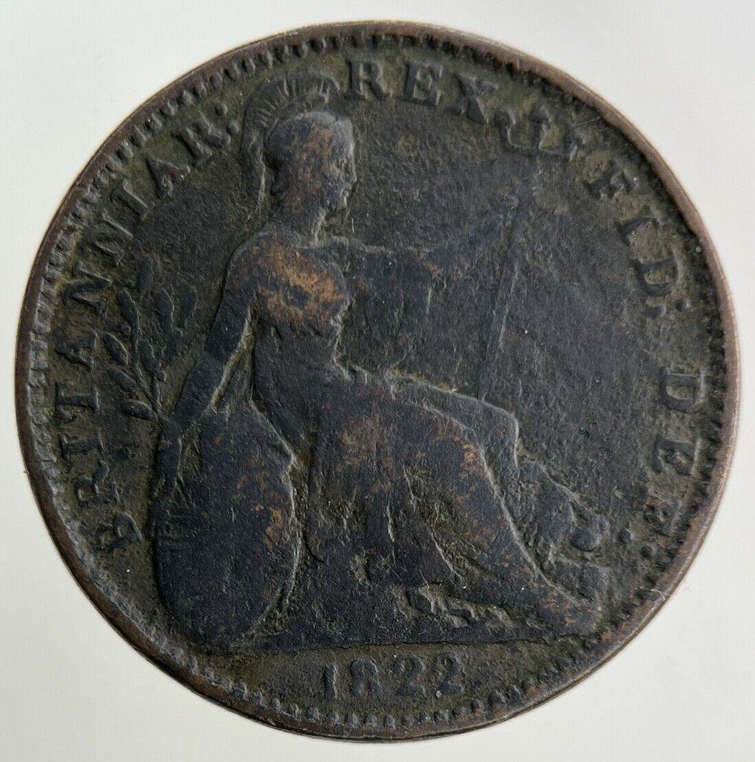 1822 George IV Farthing Coin | Collectable Grade