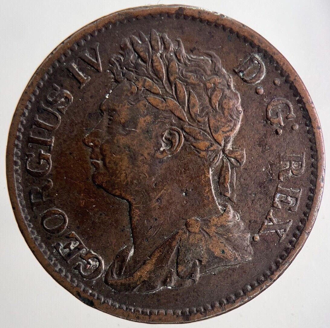 1822 George IV Irish Hibernia Half-Penny Coin | Very High Grade | a6915