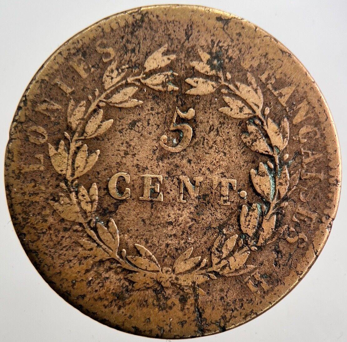 1825 France Colonies 5 Cents Coin | Collectable Grade