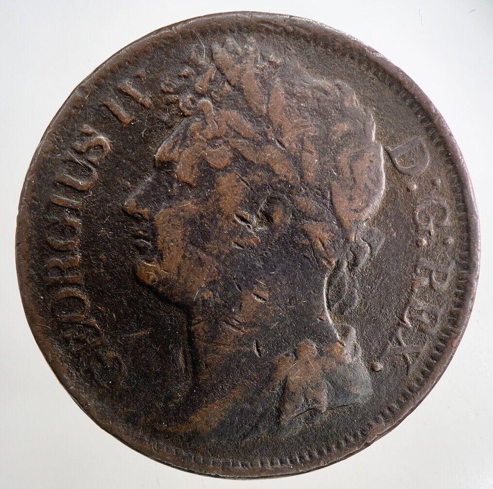 1822 George IV Irish Hibernia One Penny Coin | Fine Collectable Grade | a9360