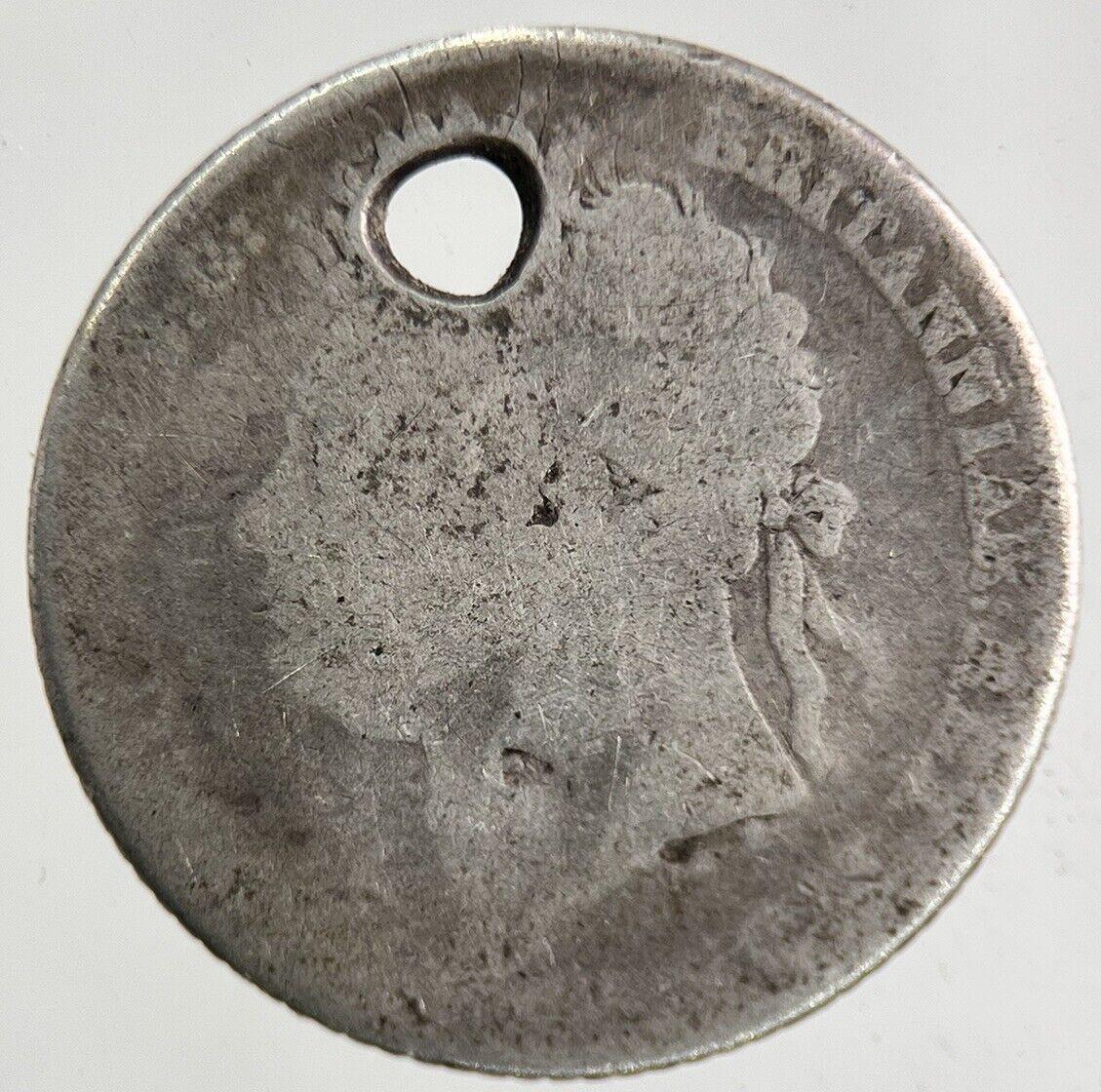 1824 George IV Sixpence Silver Coin | Collectable Grade