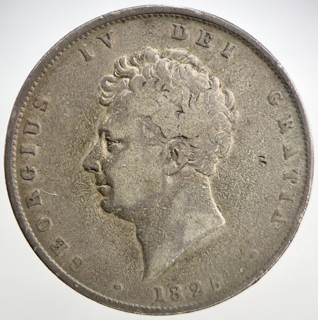 1825 George IV Half-Crown | British Silver Coin | Fine Collectable Grade | a1365
