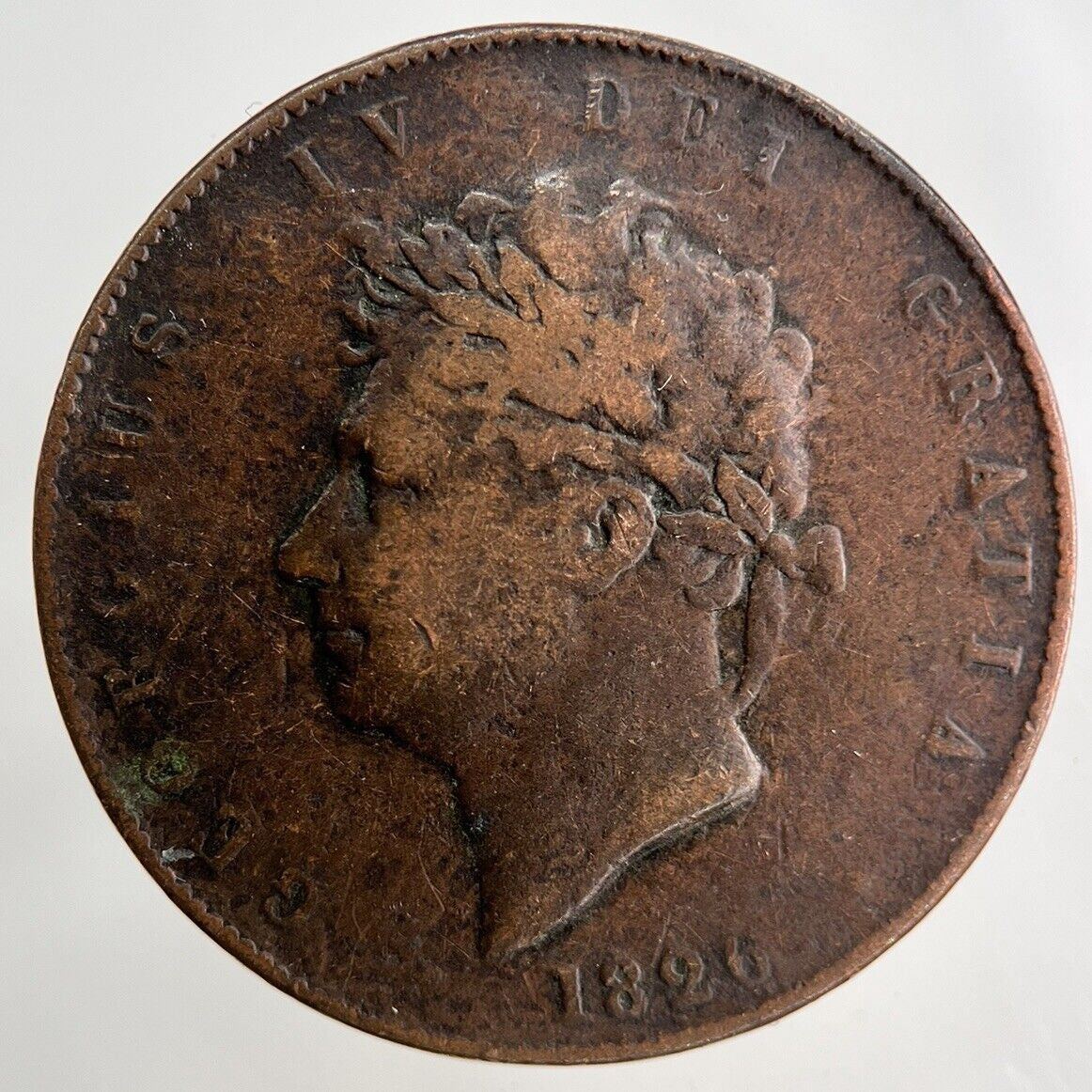 1826 George IV Half-Penny Coin | Collectable Grade