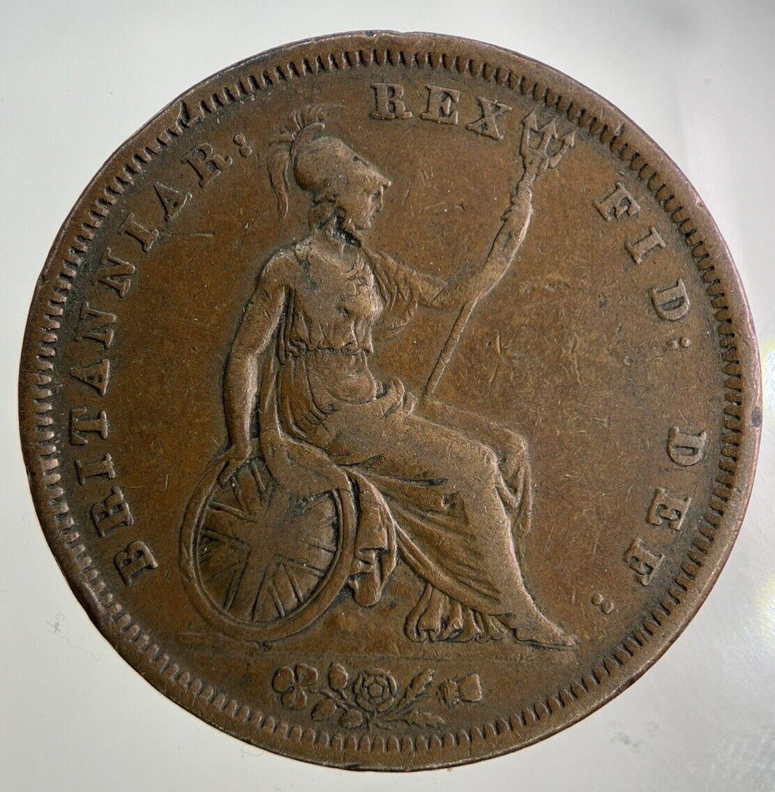 1826 George IV One Penny Coin | Fine Collectable Grade