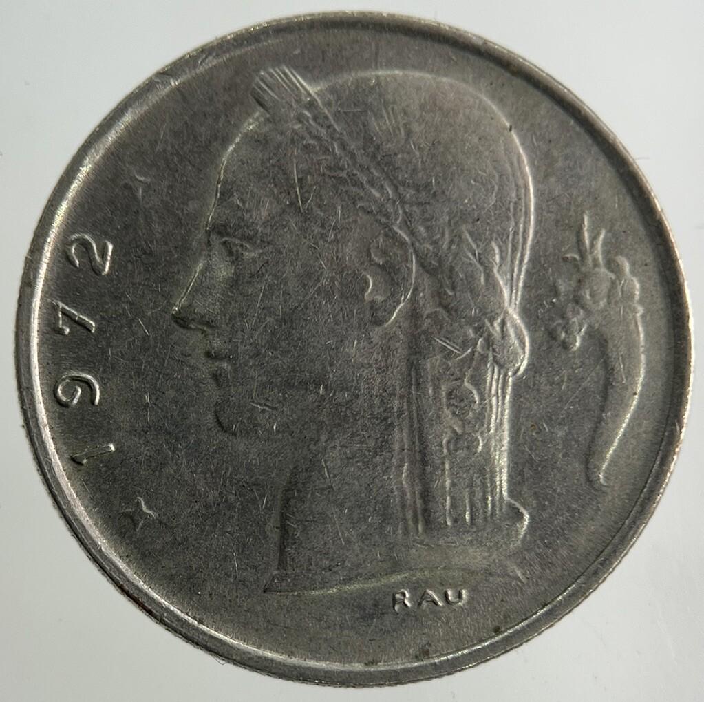 1972 Belgium 1 Franc Coin | Fine Collectable Grade