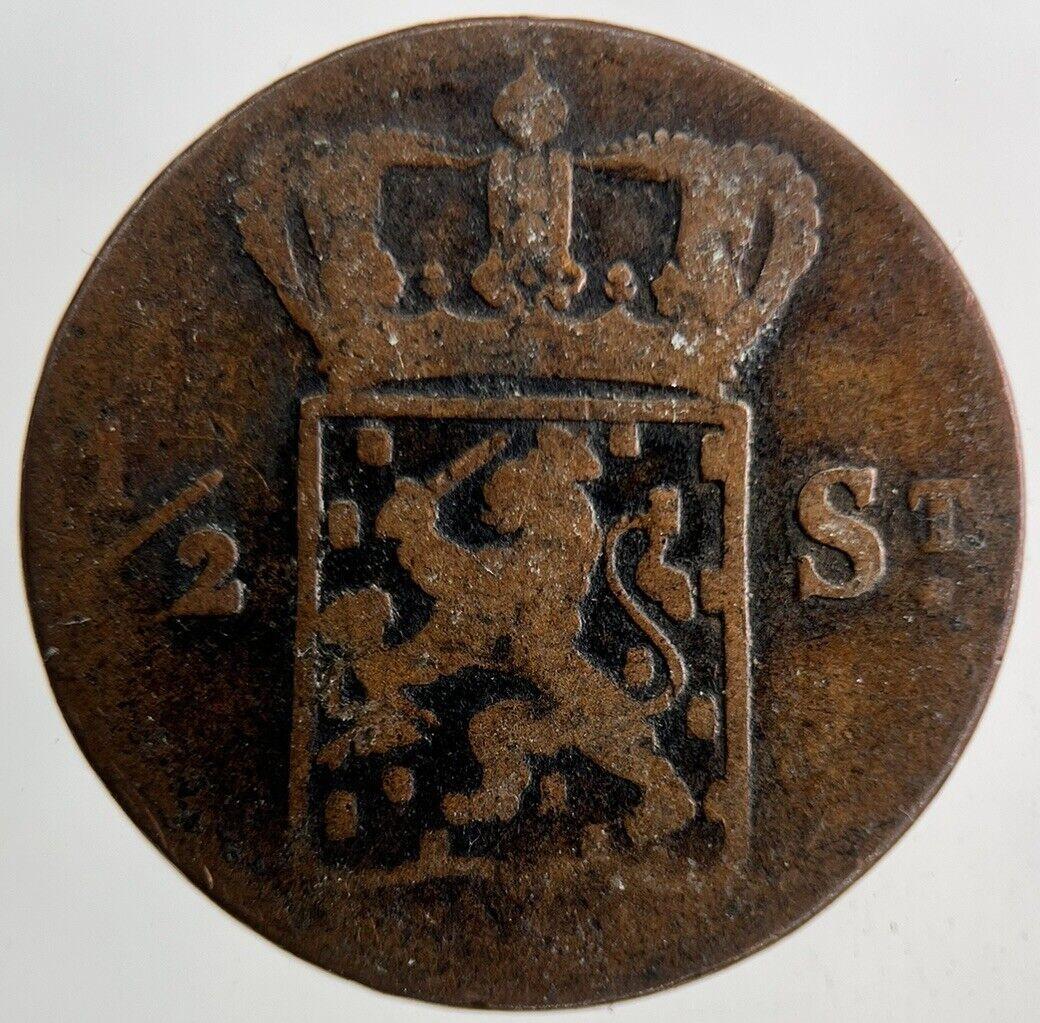 1826 Netherlands East Indies ‘Nederl Indie’ 1/2 Stuiver Coin | Collectable Grade