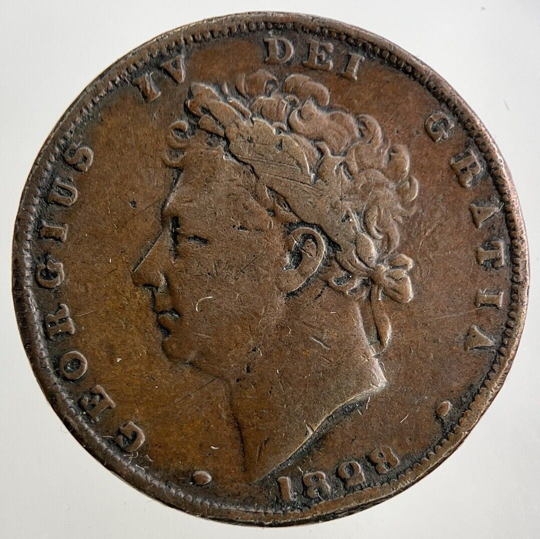 1828 George IV Farthing Coin | Fine Collectable Grade