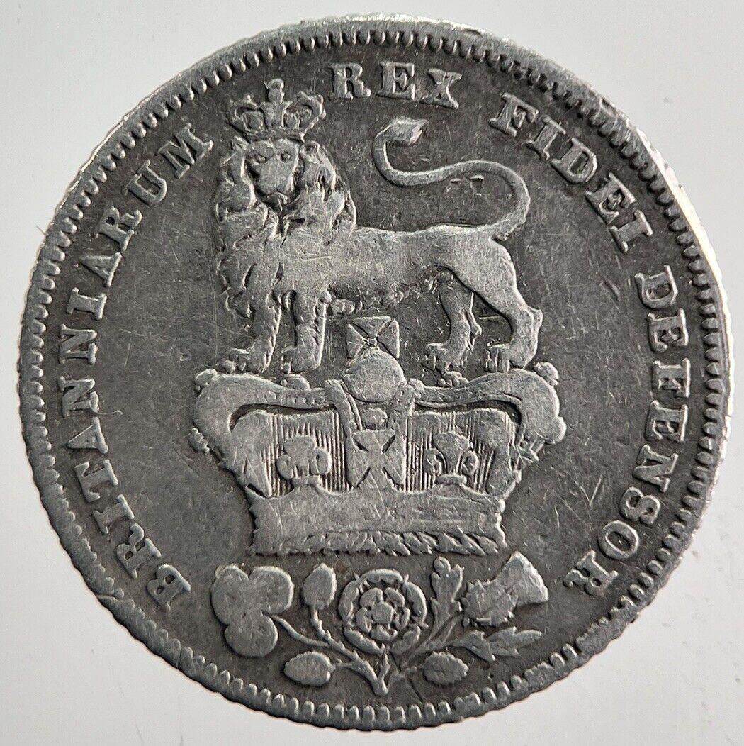 1826 George IV Sixpence Silver Coin | Fine Collectable Grade