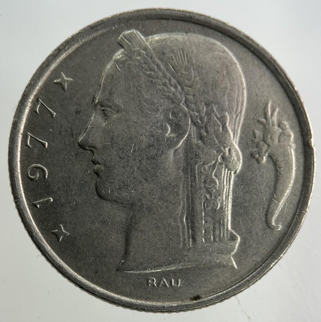 1977 Belgium 5 Franc Coin | Fine Collectable Grade