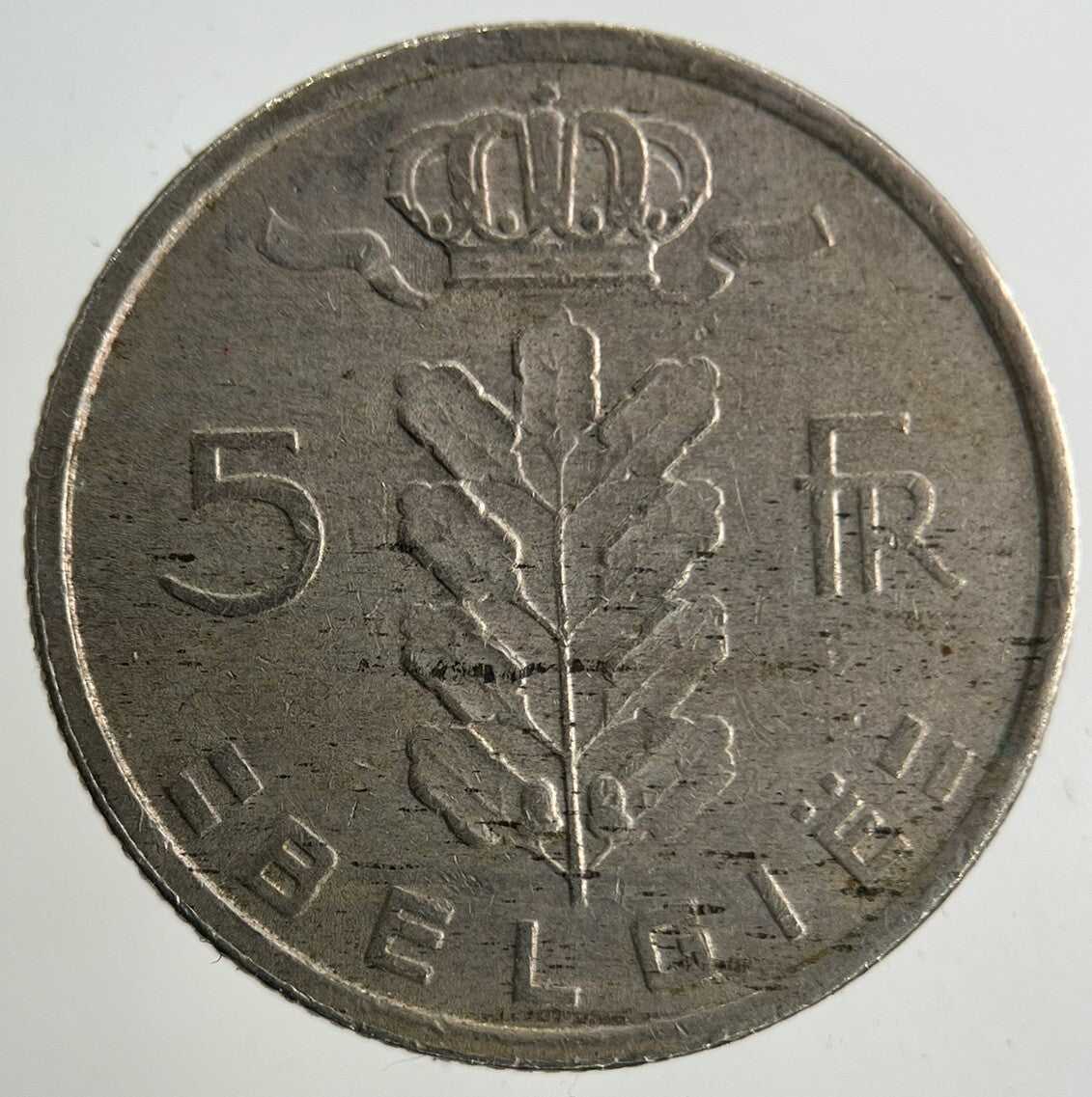 1973 Belgium 5 Franc Coin | Fine Collectable Grade