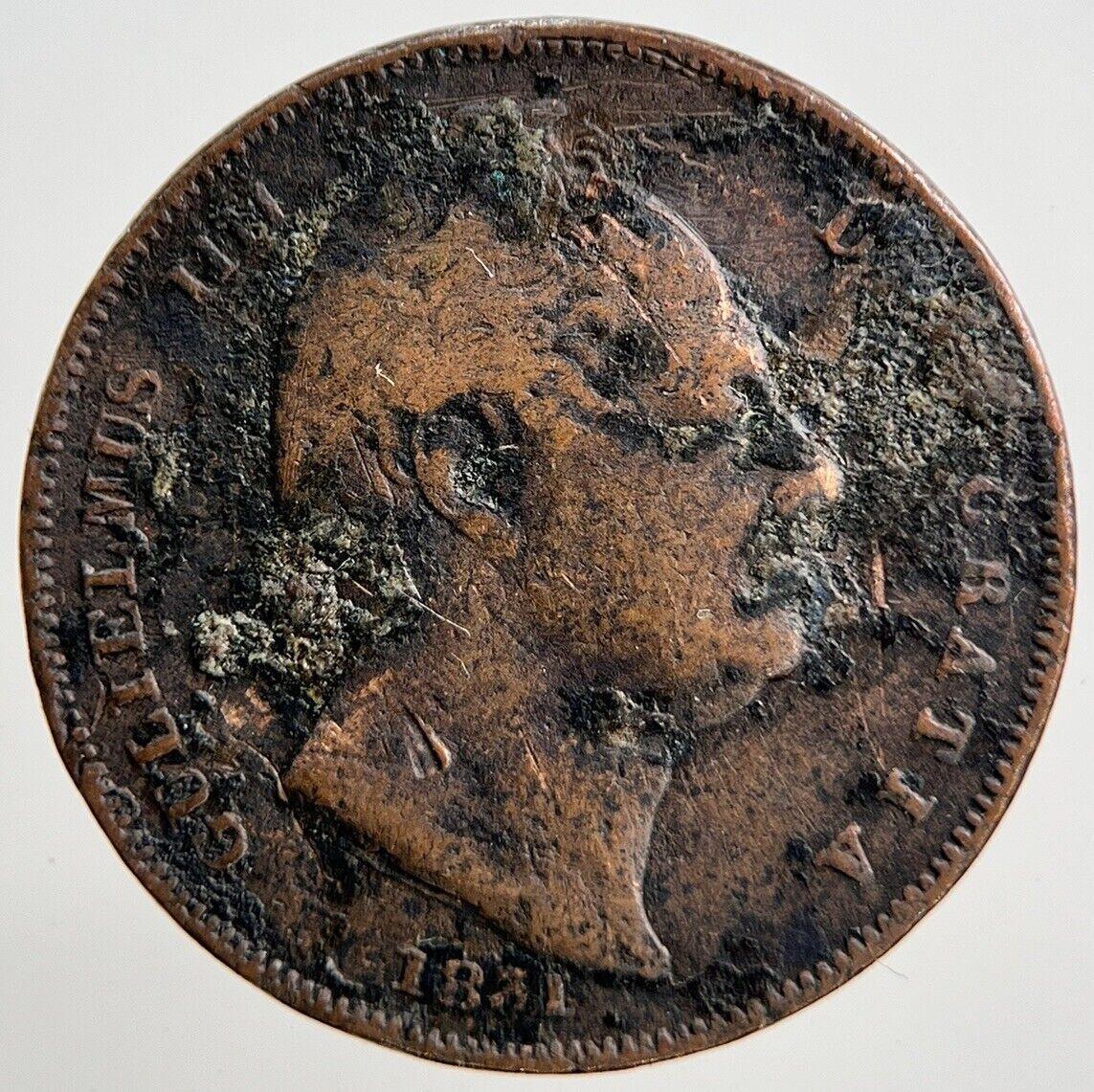 1831 William IV Farthing Coin | Collectable Grade | a2158