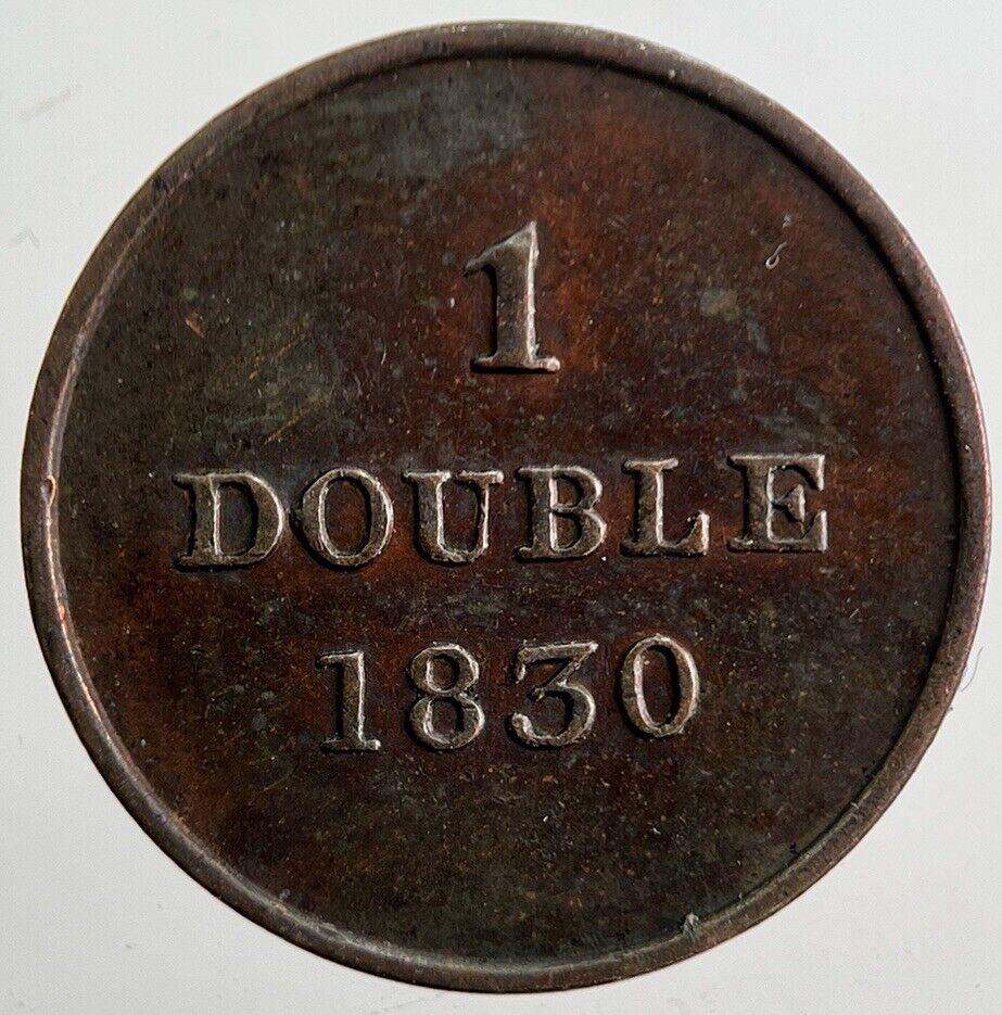 1830 Guernsey 1 One Double Coin | Very High Grade | a4699