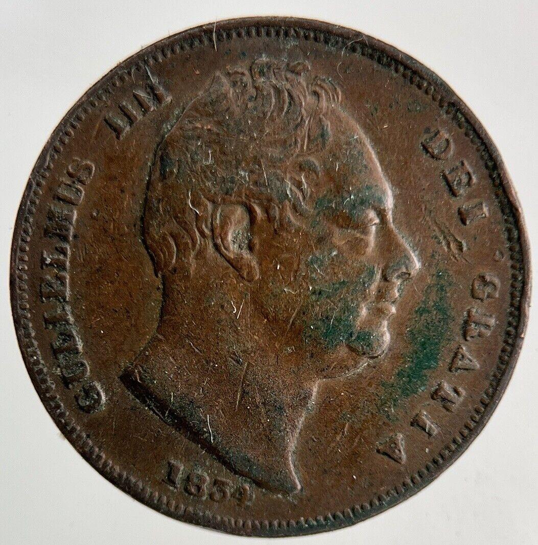 1834 William IV Farthing Coin | Very High Grade