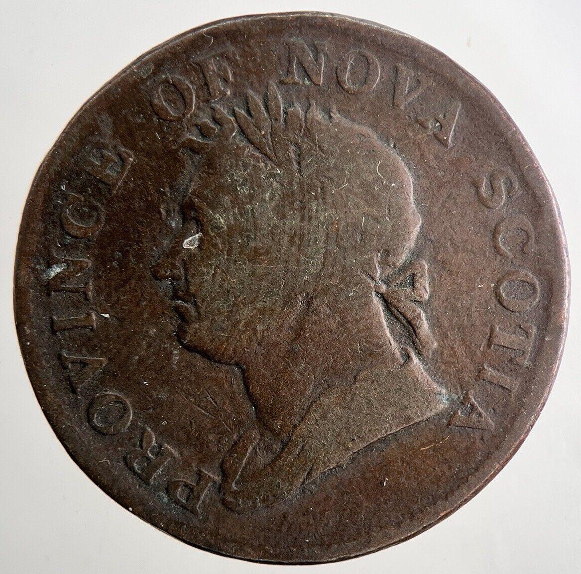 1832 Canada Nova Scotia Half-Penny Token Coin | Collectable Grade | a9492
