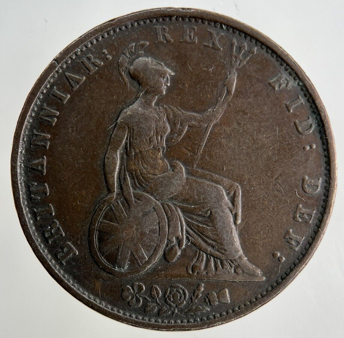 1831 William IV Half-Penny Coin | Fine Collectable Grade