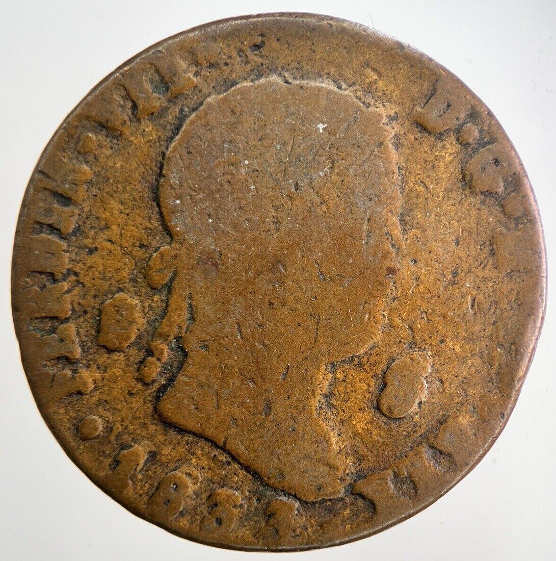 1833 Spain 8 Maravedis Coin | Collectable Grade | a5546