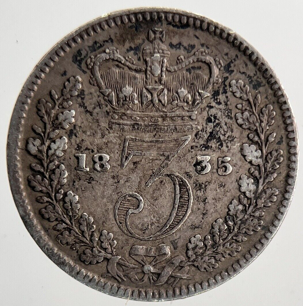 1835 William IV Threepence Silver Coin | Very High Grade | a6908