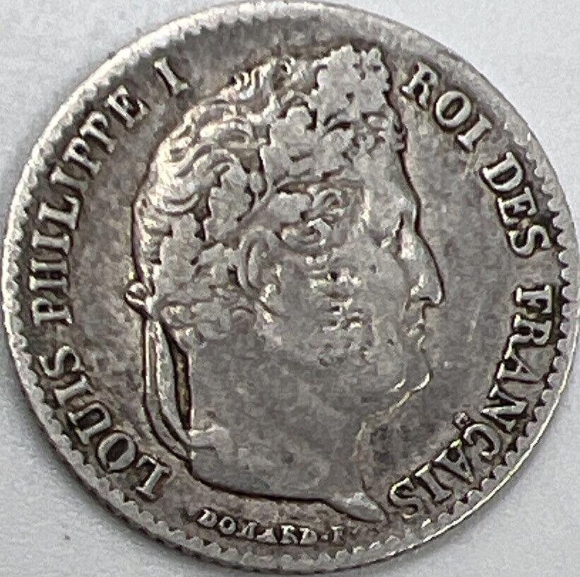 1841 France 1/4 Quarter Franc Silver Coin | Collectable Grade