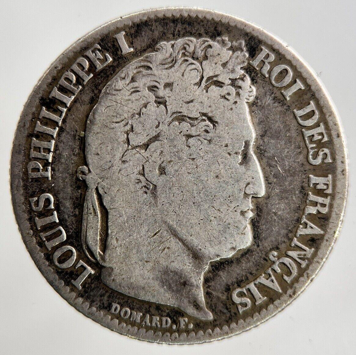 1841 France 1 Franc Silver Coin | Fine Collectable Grade
