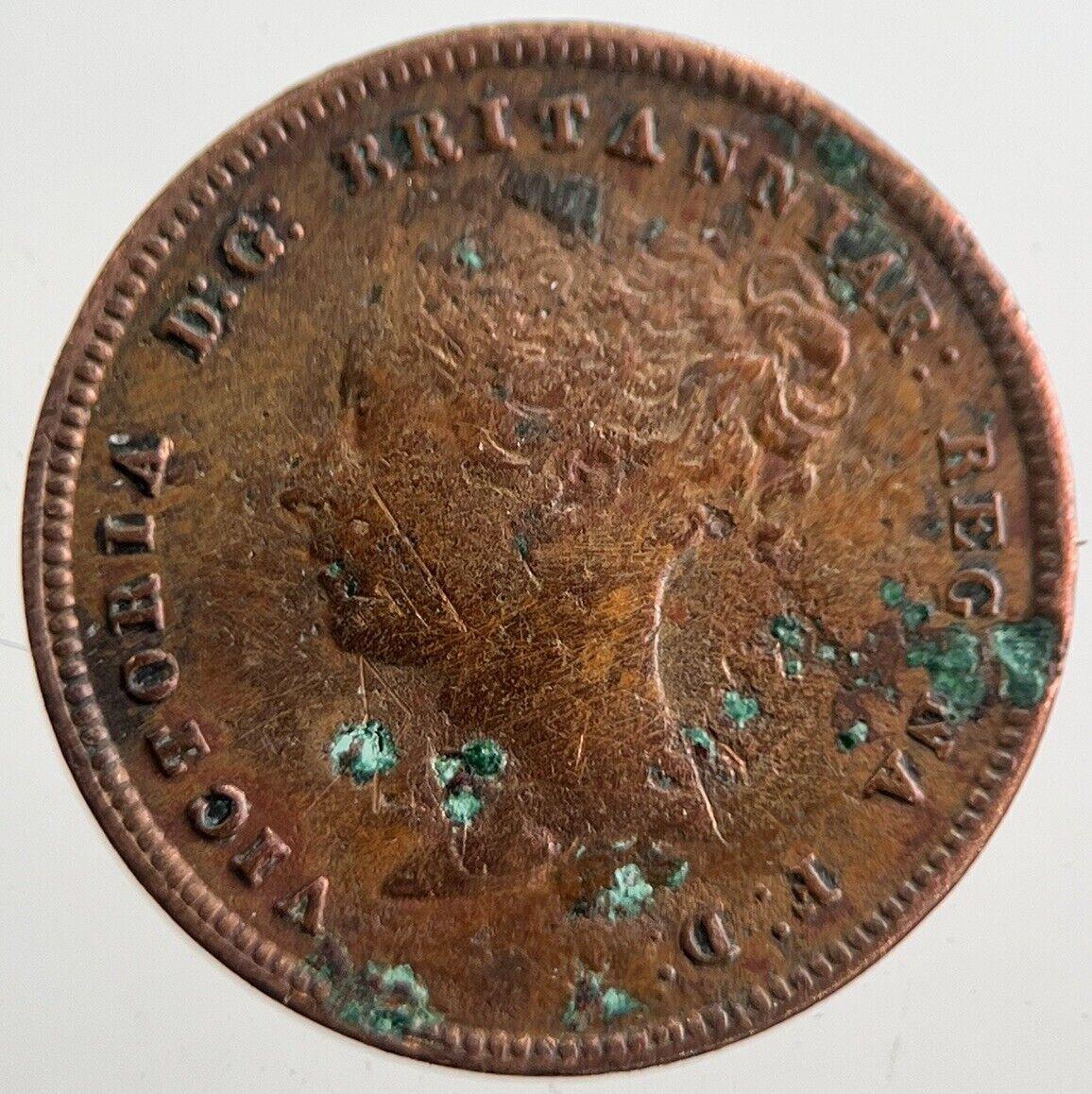 1844 Victoria Half Farthing Coin | Fine Collectable Grade | a7603