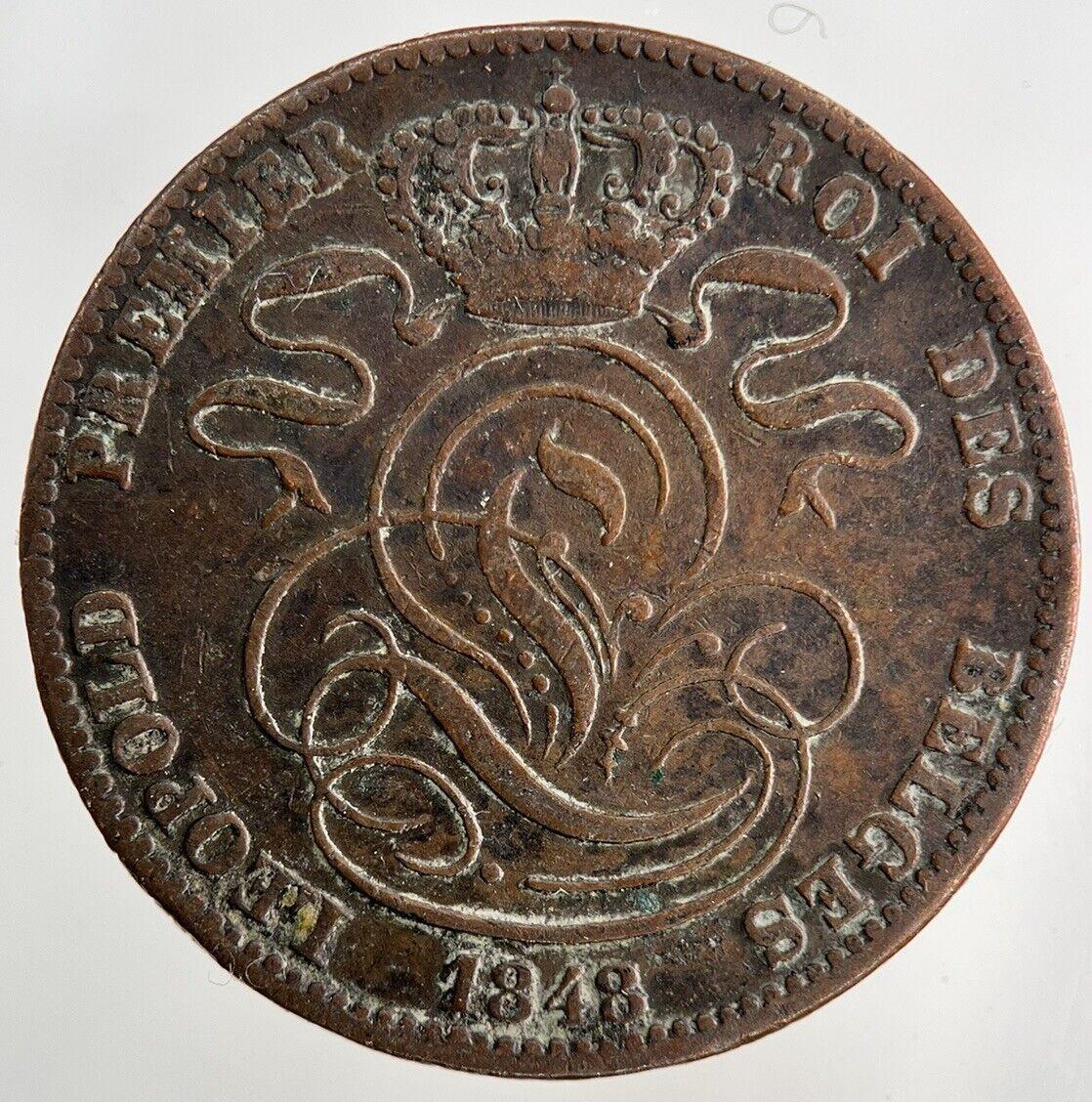 1848 Belgium 5 Centimes Coin | Fine Collectable Grade