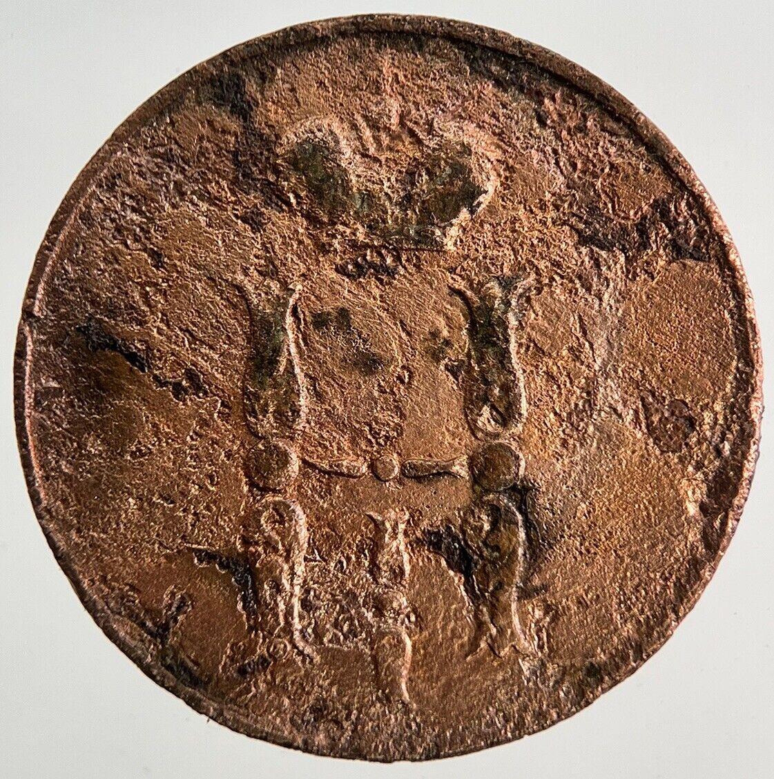 1852 Cleaned Russia 1/2 Half Kopek Coin | Collectable Grade