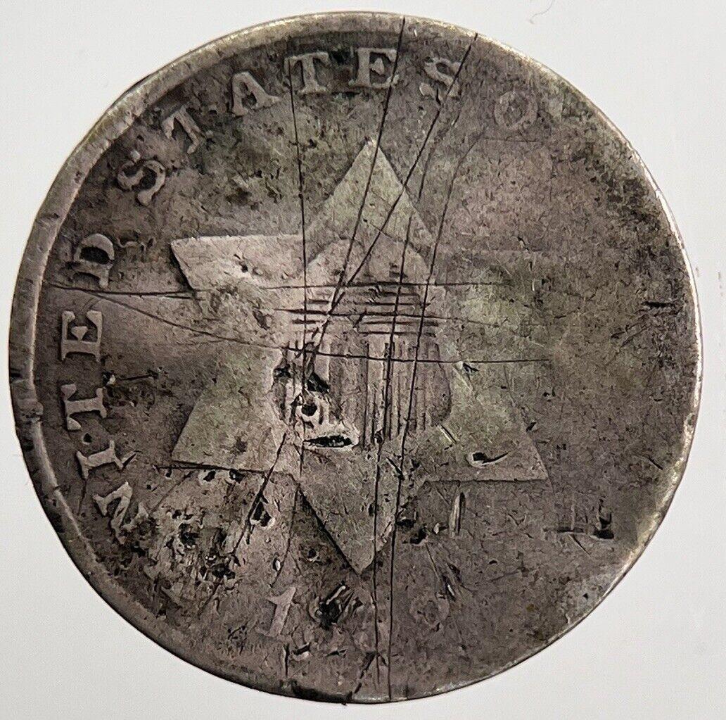1852 US USA 3 III Cents Coin | Collectable Grade | a6075