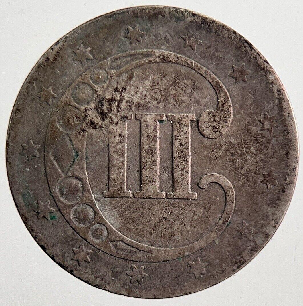 1852 US USA 3 III Cents Coin | Collectable Grade | a6074