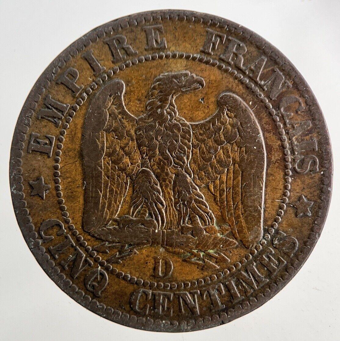 1853 France 5 Centimes Coin | Fine Collectable Grade