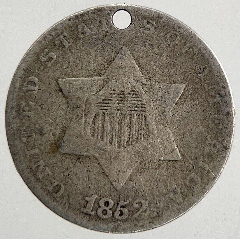 1852 US USA 3 III Cent Coin | Collectable Grade