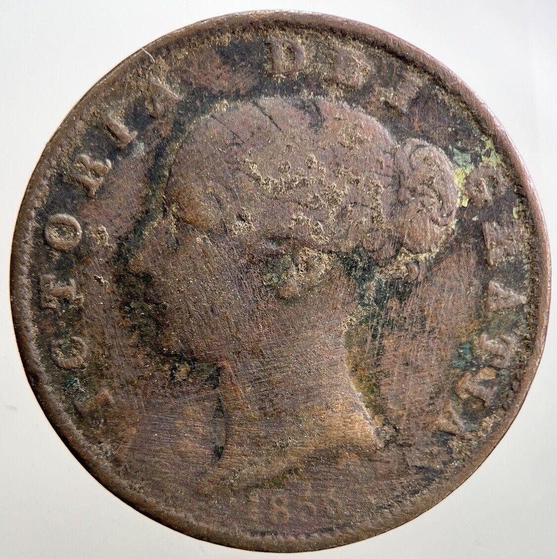 1853 Victoria Half-Penny Coin | Collectable Grade | a2948