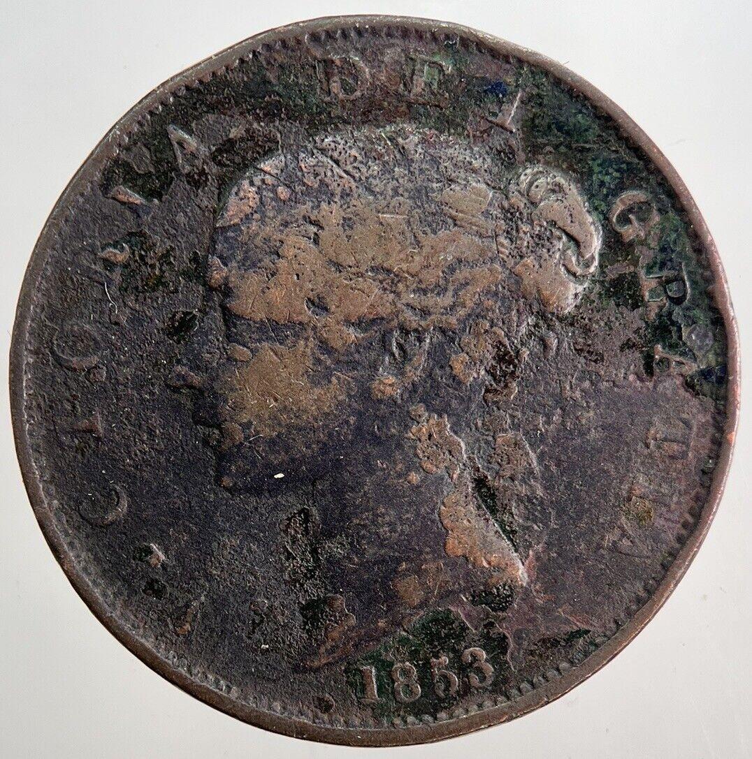 1853 Victoria Half-Penny Coin | Collectable Grade | a5771