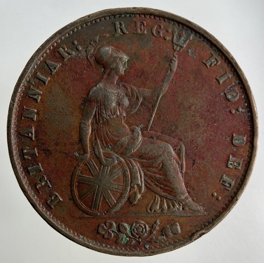 1853 Victoria Half-Penny Coin | Very High Grade