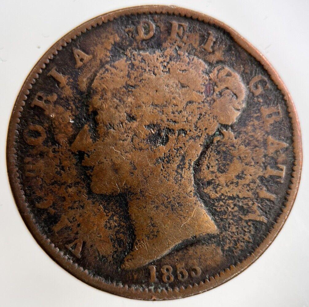 1853 Victoria Half-Penny Coin | Collectable Grade