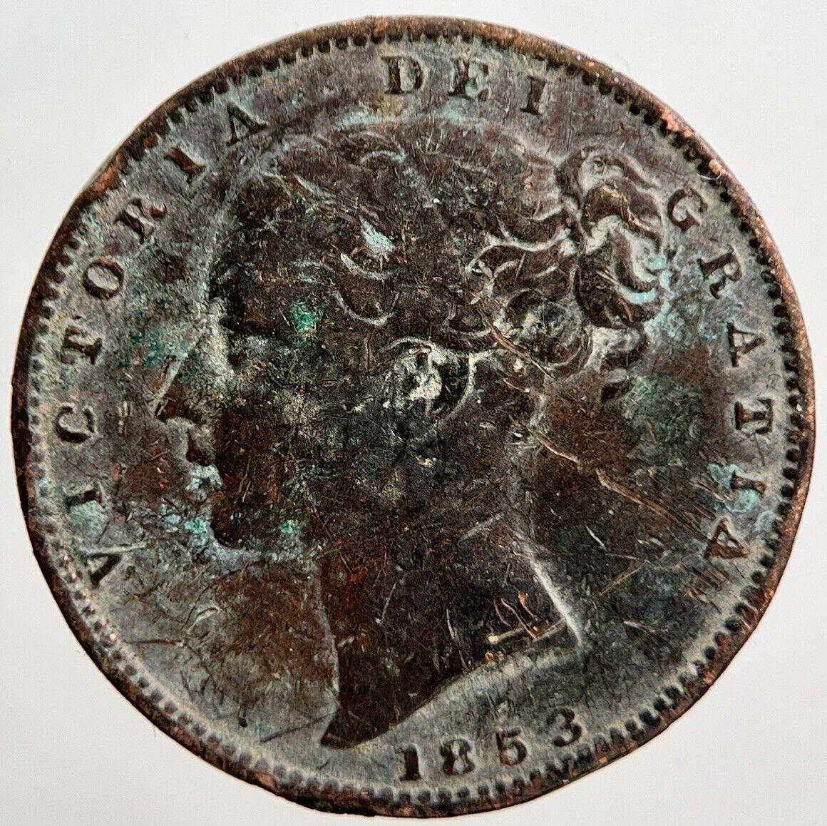 1853 Victoria Farthing Coin | Fine Collectable Grade | a2159