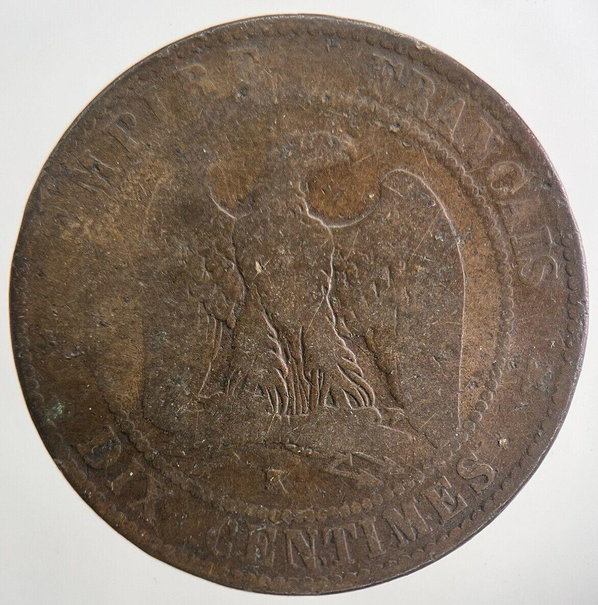 1854 France 10 Centimes Coin | Fair Grade