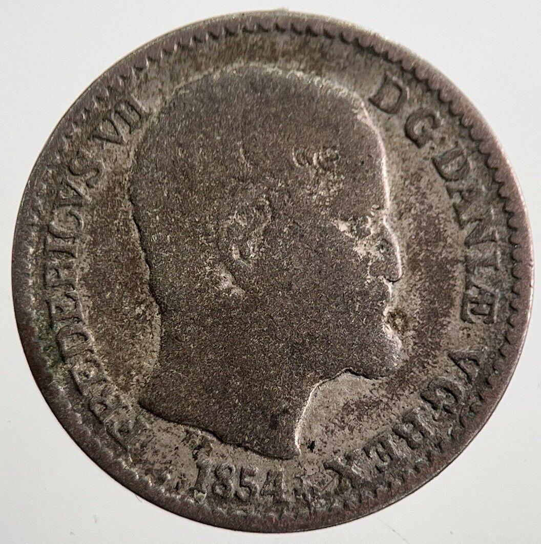 1854 Denmark 4 Skilling Silver Coin | Collectable Grade | a7835