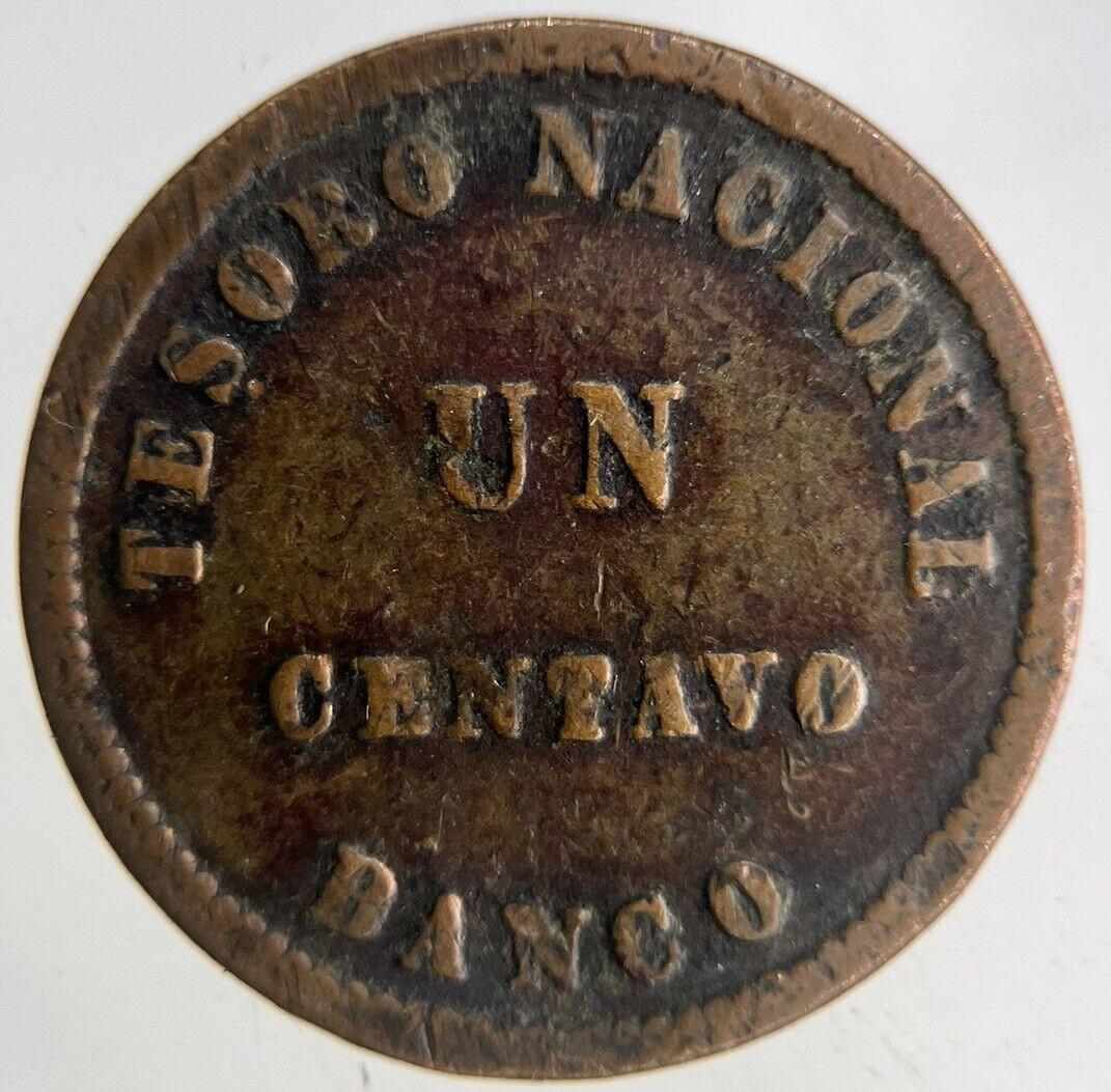 1854 Argentina 1 Un Centavo Coin | Fine Collectable Grade