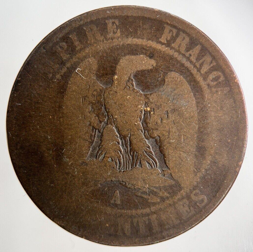 1854 France 10 Centimes Coin | Fair Grade