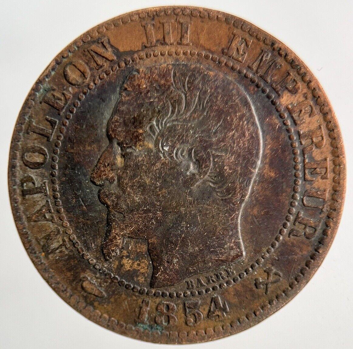 1854 France 5 Centimes Coin | Fine Collectable Grade