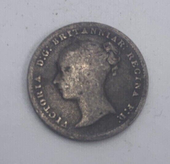 1854 Victoria Four-Pence | British Silver Coin | Fine Collectable Grade | a454