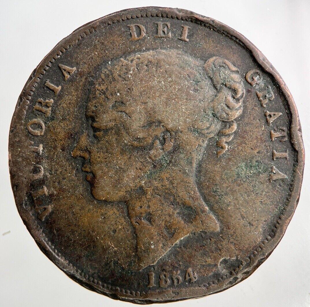 1854 Victoria One Penny Coin | Collectable Grade