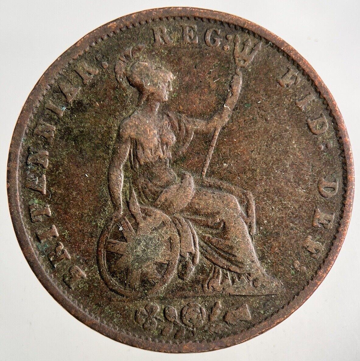 1854 Victoria Half-Penny Coin | Fine Collectable Grade