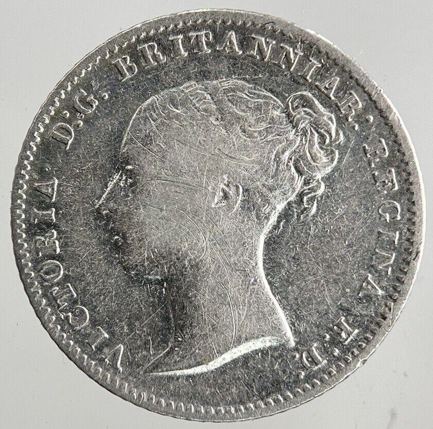 1854 Victoria Groat Four-Pence Silver Coin | Fine Collectable Grade